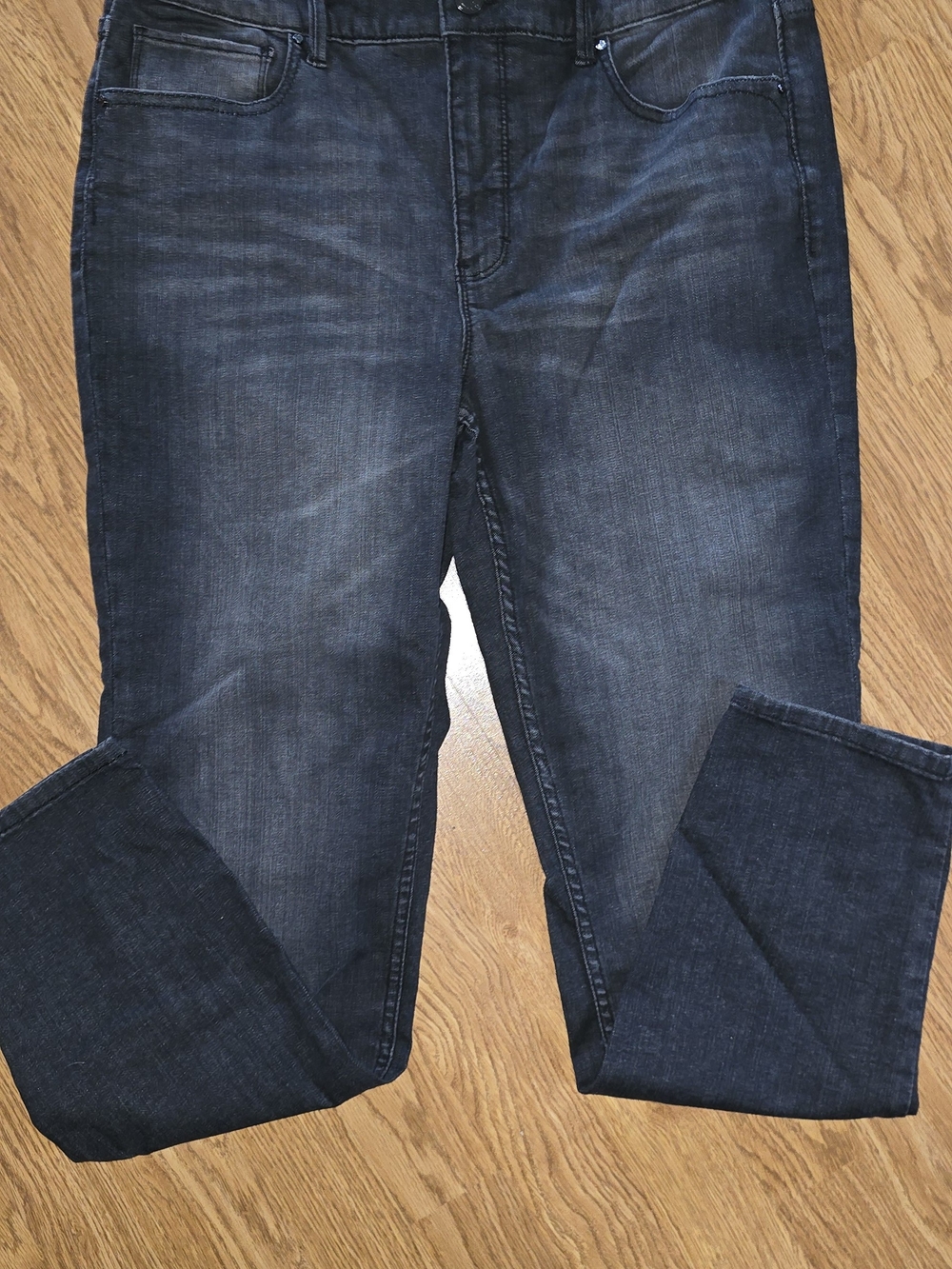 White House Black Market Women's Dark  Slim Straight Jeans